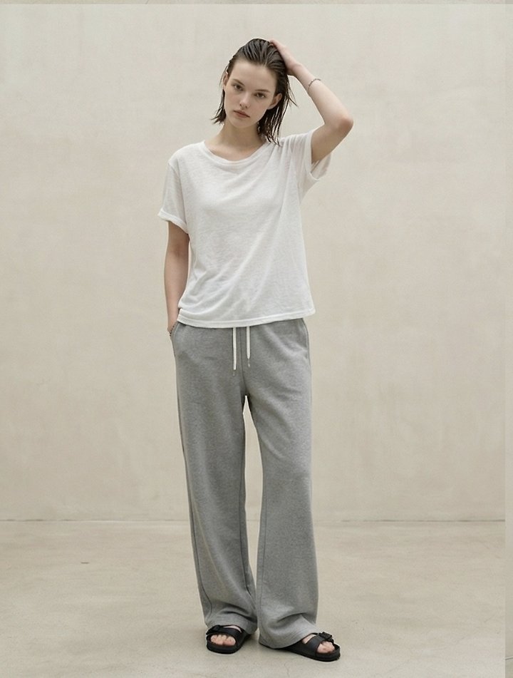 Merry J - Korean Women Fashion - #momslook - Soft Slub Tee - 4