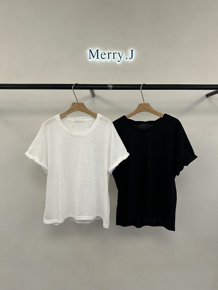 Merry J - Korean Women Fashion - #womensfashion - Soft Slub Tee - 6
