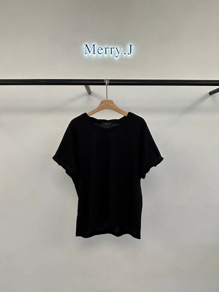 Merry J - Korean Women Fashion - #womensfashion - Soft Slub Tee - 8