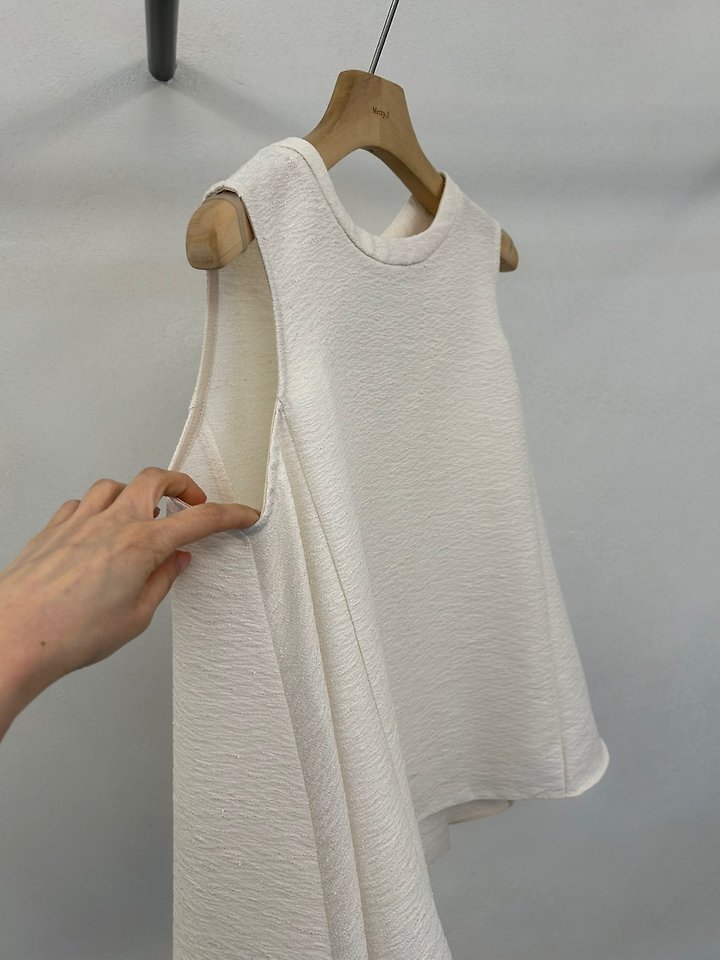 Merry J - Korean Women Fashion - #womensfashion - Summer Tweed Flare Blouse - 10