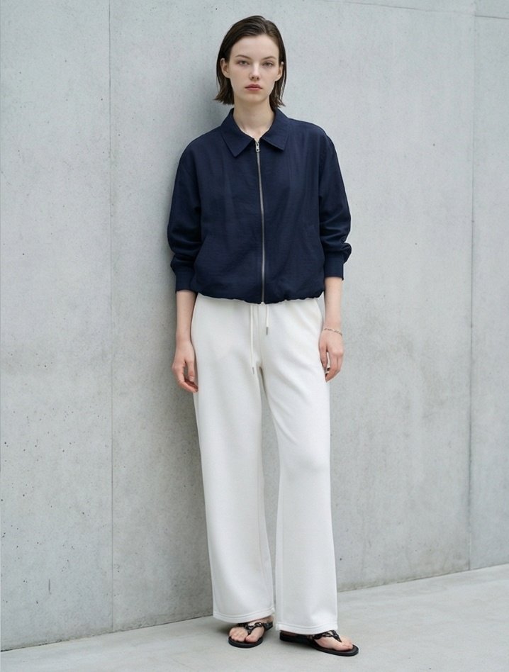 Merry J - Korean Women Fashion - #womensfashion - Organza Zip Blouson - 3