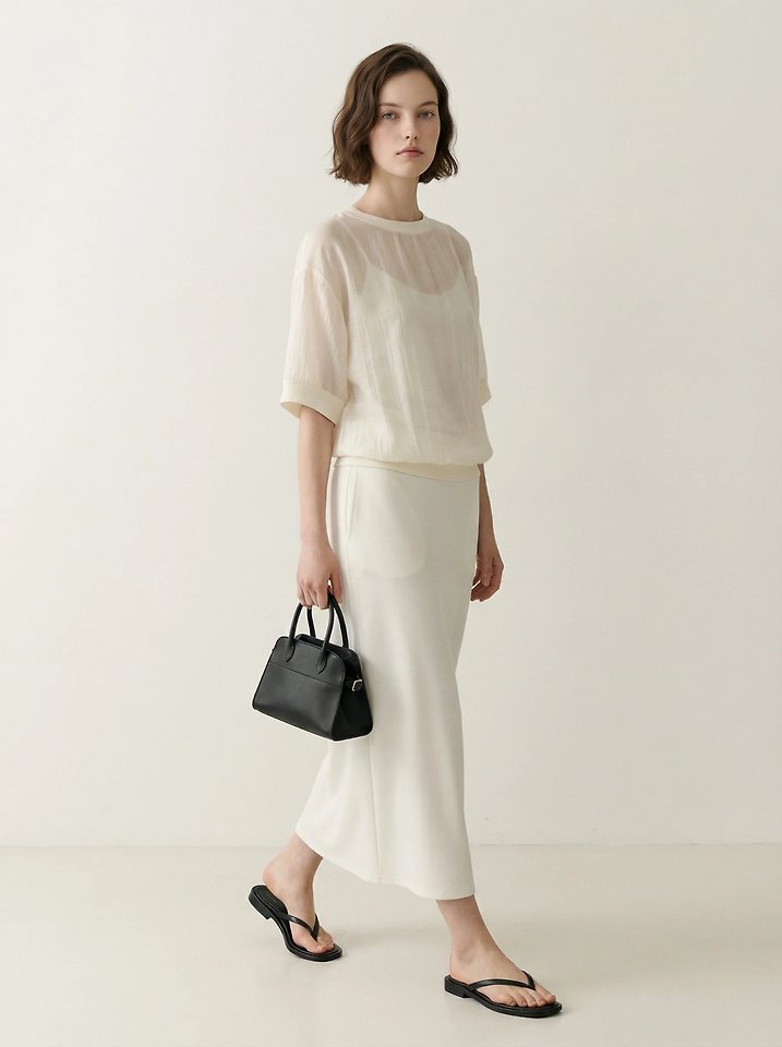 Merry J - Korean Women Fashion - #womensfashion - Luber Organza Blouse - 2