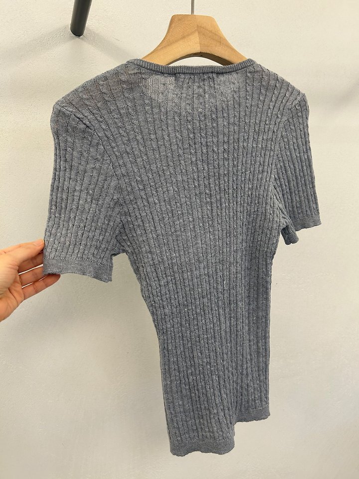 Merry J - Korean Women Fashion - #womensfashion - Slim Fit Button Knit - 7