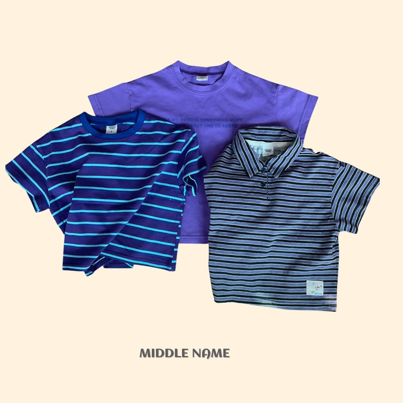 Middle Name - Korean Children Fashion - #Kfashion4kids - Lettering Tee - 11