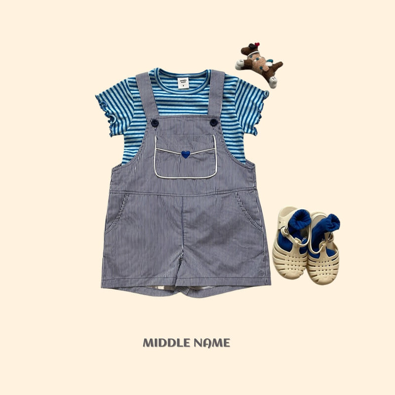 Middle Name - Korean Children Fashion - #Kfashion4kids - Eyelet Stripe Tee - 9