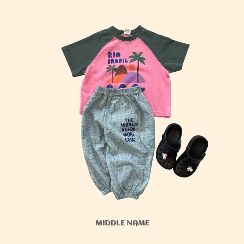 Middle Name - Korean Children Fashion - #Kfashion4kids - Pigment Palm Tree Tee - 11