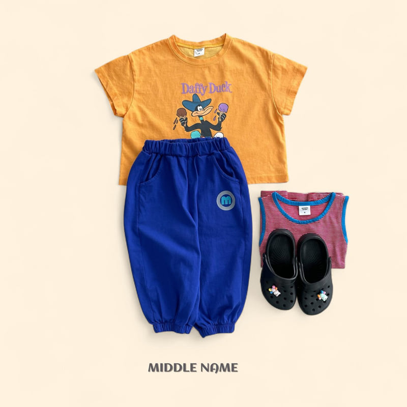 Middle Name - Korean Children Fashion - #Kfashion4kids - M Color Jogger Pants - 12