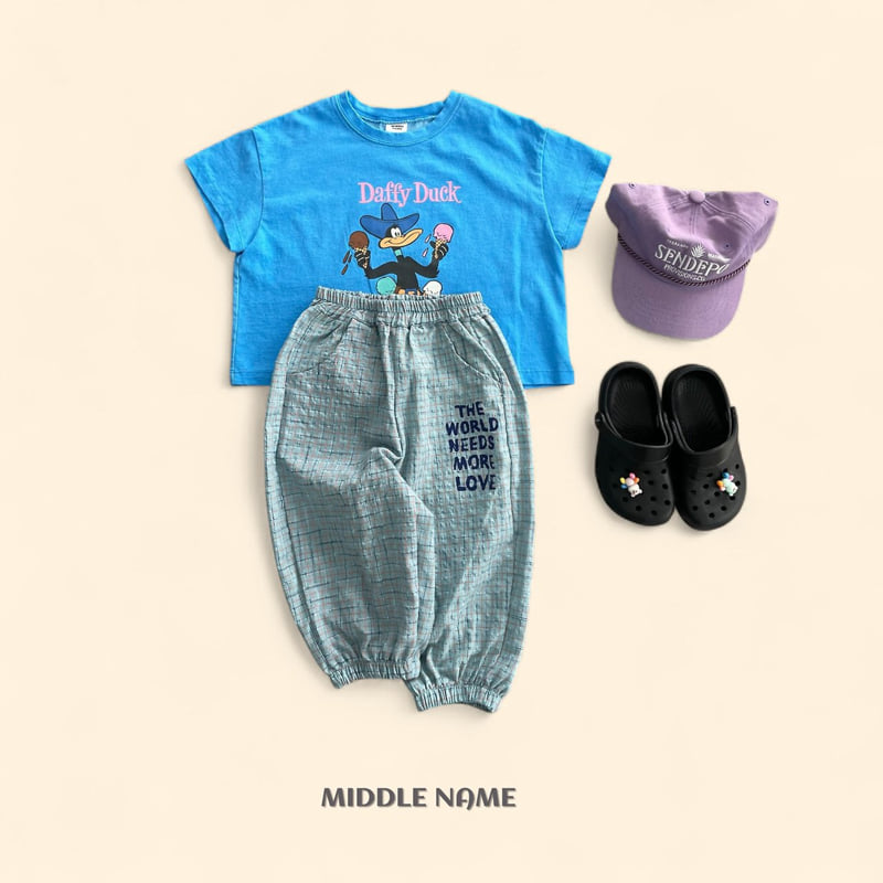 Middle Name - Korean Children Fashion - #childofig - Check Jogger Pants - 7