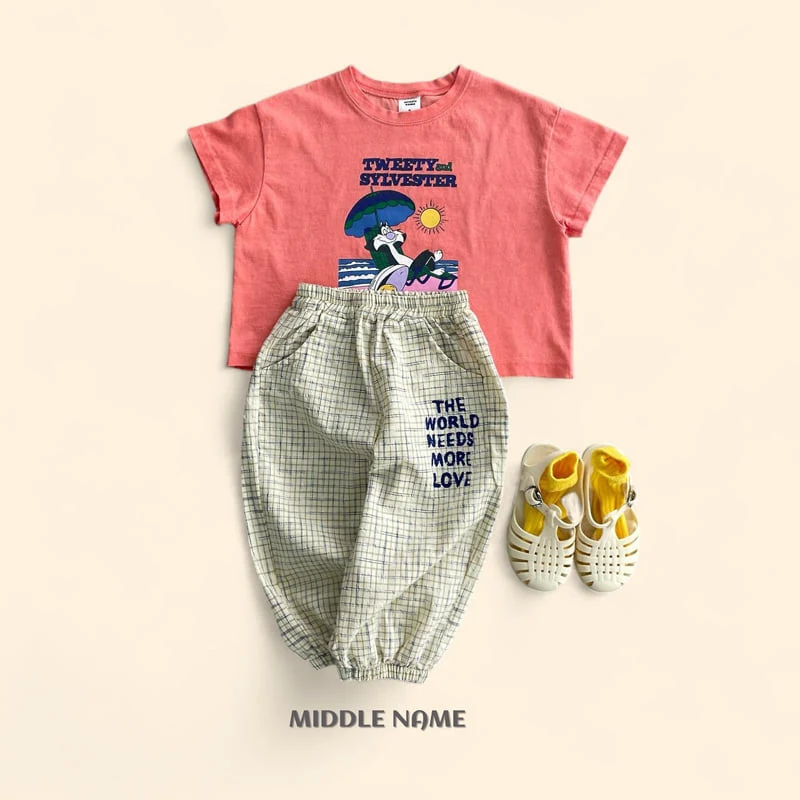 Middle Name - Korean Children Fashion - #childofig - Check Jogger Pants - 8