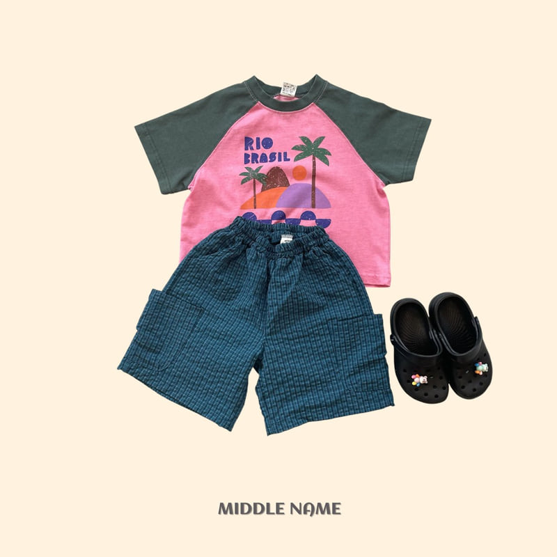 Middle Name - Korean Children Fashion - #childofig - Emboss Check Pocket Pants - 5