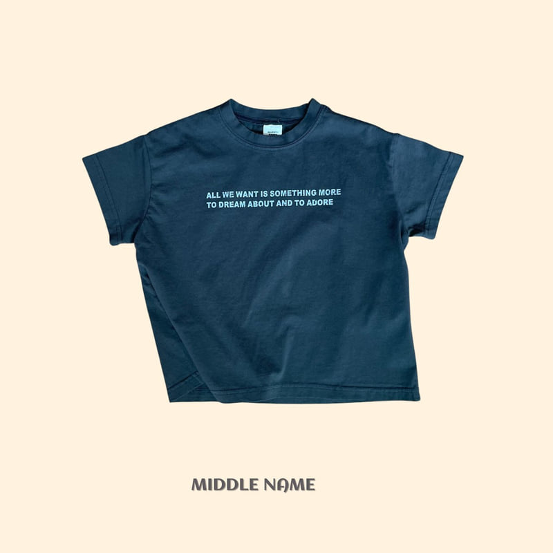 Middle Name - Korean Children Fashion - #childofig - Lettering Tee - 2