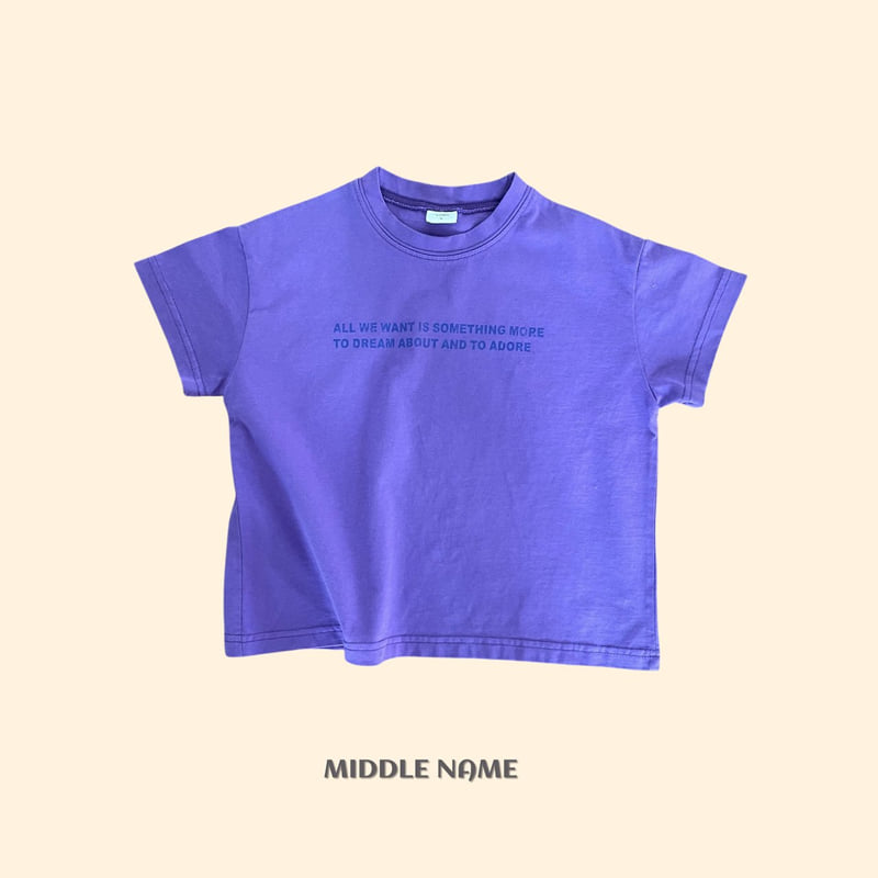 Middle Name - Korean Children Fashion - #childofig - Lettering Tee - 3