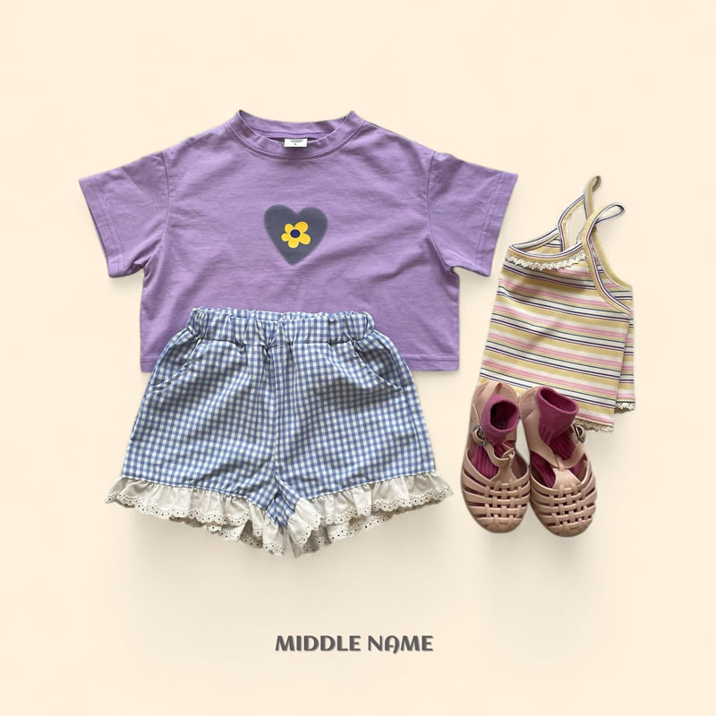 Middle Name - Korean Children Fashion - #childofig - Heart Flower Crop Tee - 5