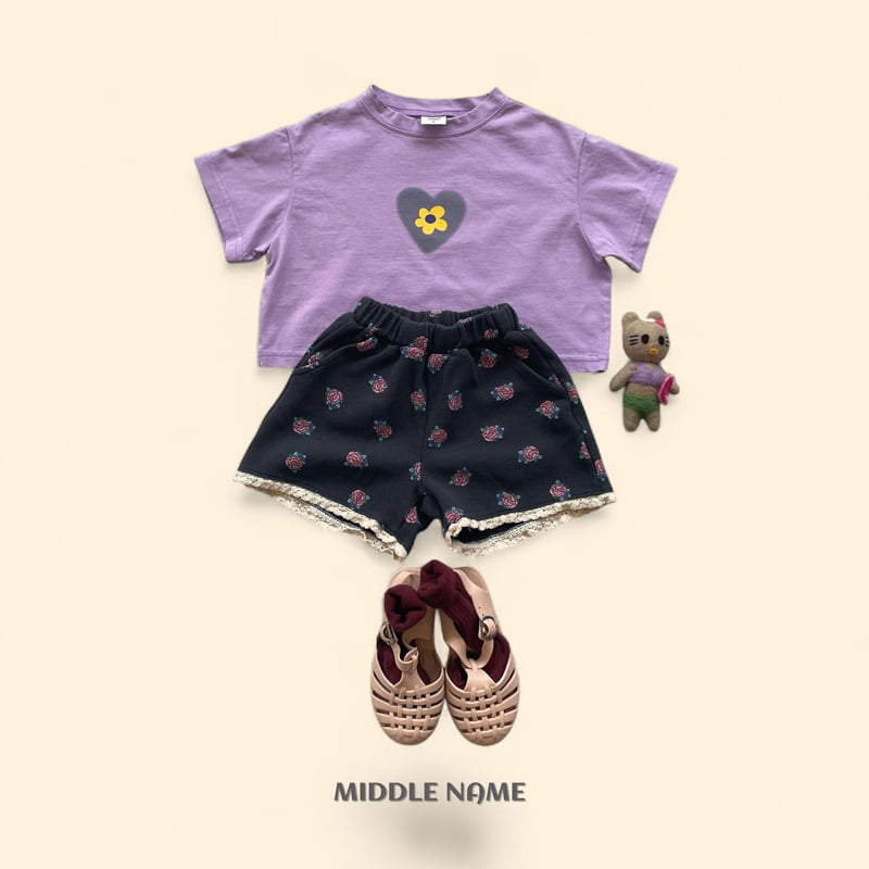 Middle Name - Korean Children Fashion - #stylishchildhood - Vintage Flower Waffle Pants - 4