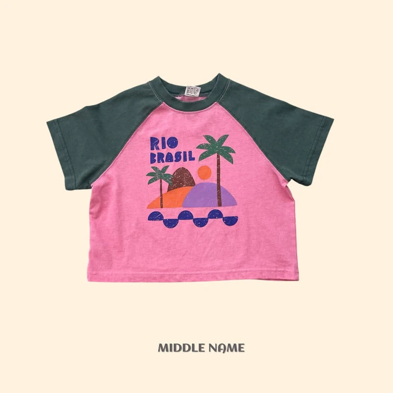 Middle Name - Korean Children Fashion - #childofig - Pigment Palm Tree Tee - 3