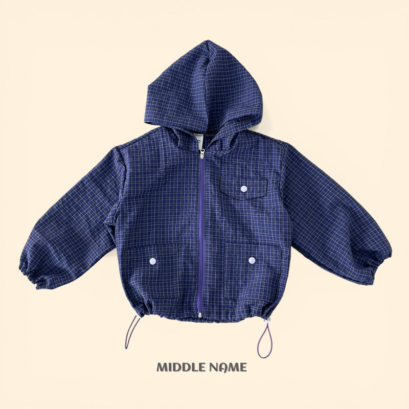 Middle Name - Korean Children Fashion - #childofig - Summer Check Windbreaker - 2