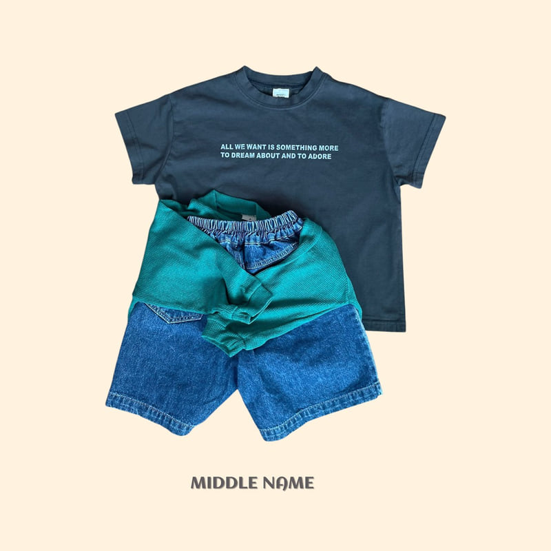 Middle Name - Korean Children Fashion - #childofig - Lettering Tee - 4