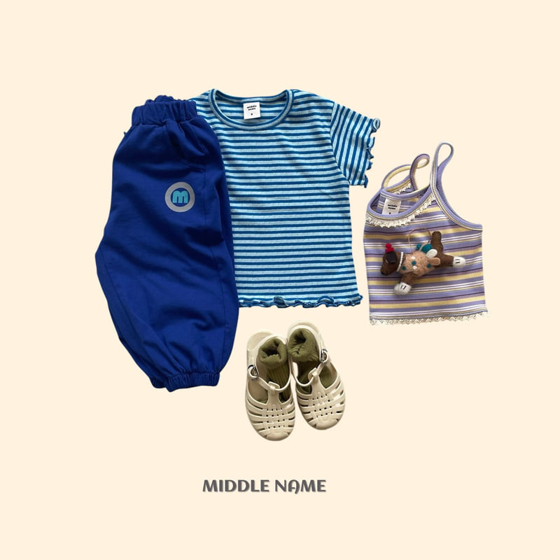 Middle Name - Korean Children Fashion - #childrensboutique - Eyelet Stripe Tee - 2