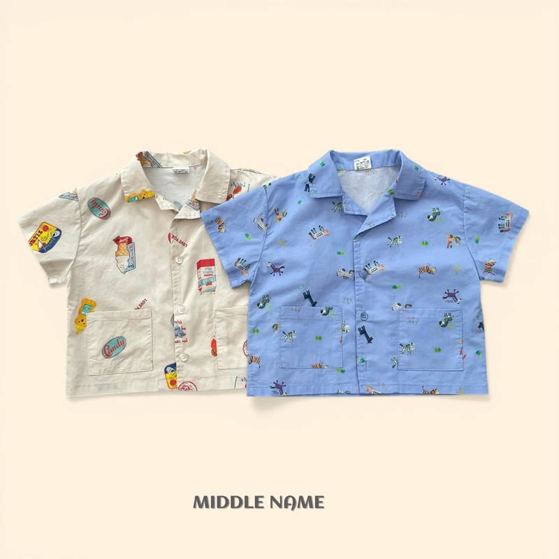 Middle Name - Korean Children Fashion - #childrensboutique - Summer Print Shirt