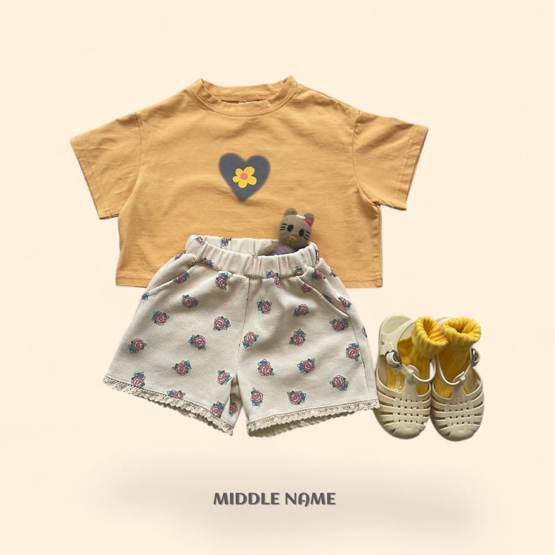 Middle Name - Korean Children Fashion - #childrensboutique - Vintage Flower Waffle Pants - 5