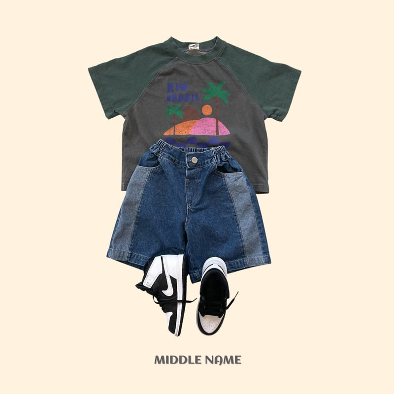 Middle Name - Korean Children Fashion - #childofig - Pigment Palm Tree Tee - 4