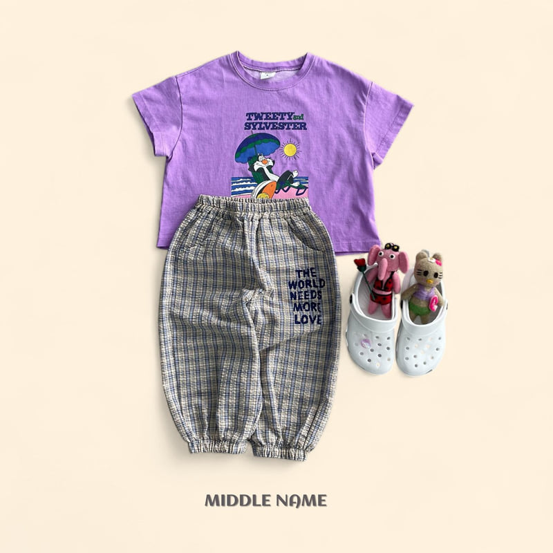 Middle Name - Korean Children Fashion - #designkidswear - Check Jogger Pants - 10