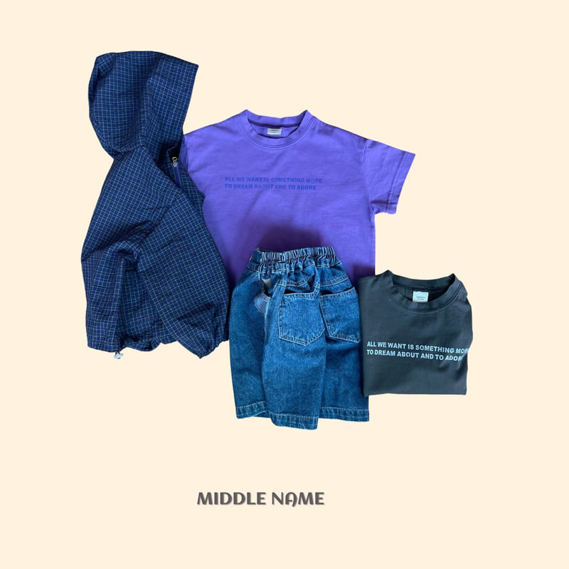 Middle Name - Korean Children Fashion - #designkidswear - Lettering Tee - 5