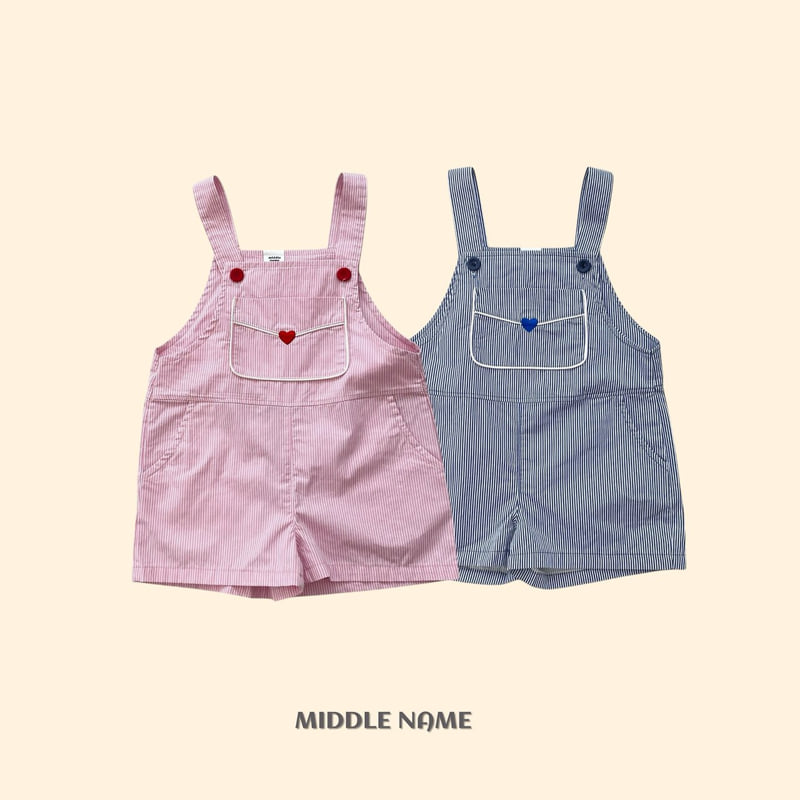 Middle Name - Korean Children Fashion - #designkidswear - Heart Suspenders Pants