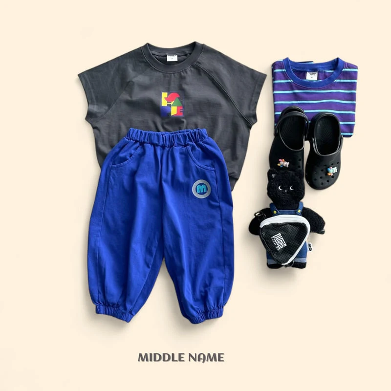 Middle Name - Korean Children Fashion - #designkidswear - Graphic Short Sleeve Sweatshirt - 7