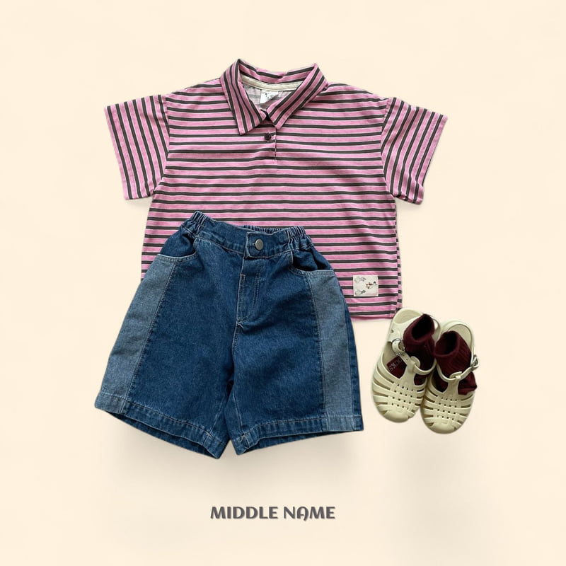 Middle Name - Korean Children Fashion - #discoveringself - Patch Collar Tee - 10