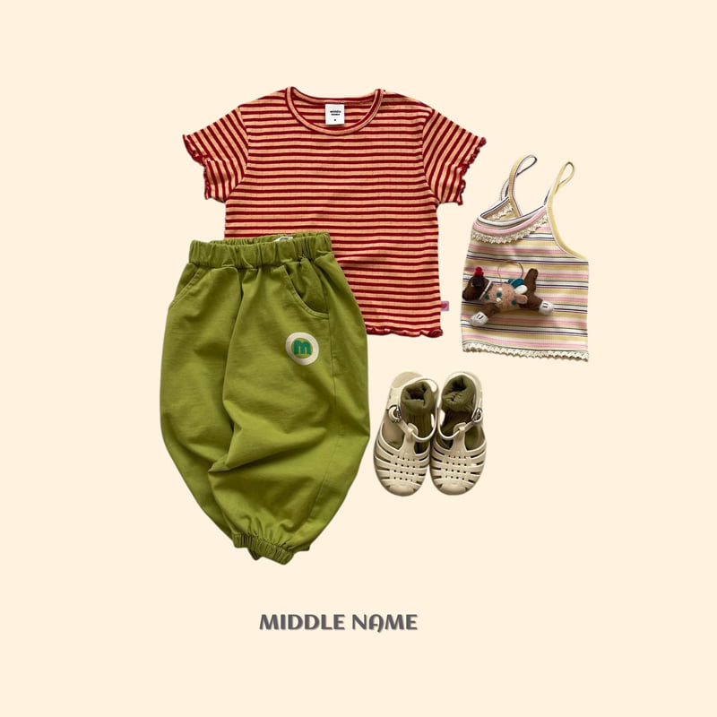 Middle Name - Korean Children Fashion - #designkidswear - Eyelet Stripe Tee - 4