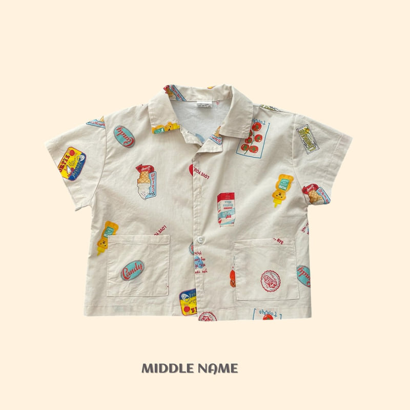 Middle Name - Korean Children Fashion - #discoveringself - Summer Print Shirt - 3