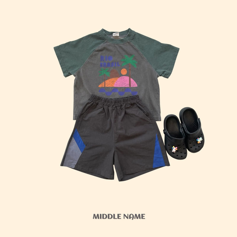 Middle Name - Korean Children Fashion - #discoveringself - Pigment Palm Tree Tee - 6