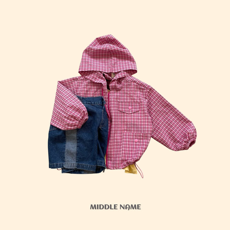 Middle Name - Korean Children Fashion - #discoveringself - Summer Check Windbreaker - 5
