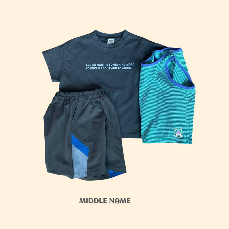 Middle Name - Korean Children Fashion - #fashionkids - Lettering Tee - 7