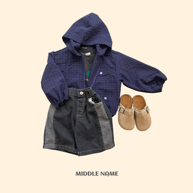 Middle Name - Korean Children Fashion - #fashionkids - Summer Check Windbreaker - 6