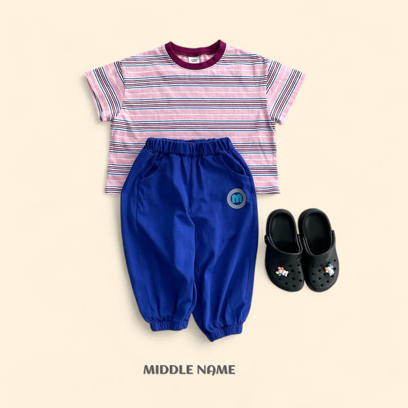Middle Name - Korean Children Fashion - #fashionkids - M Color Jogger Pants - 8