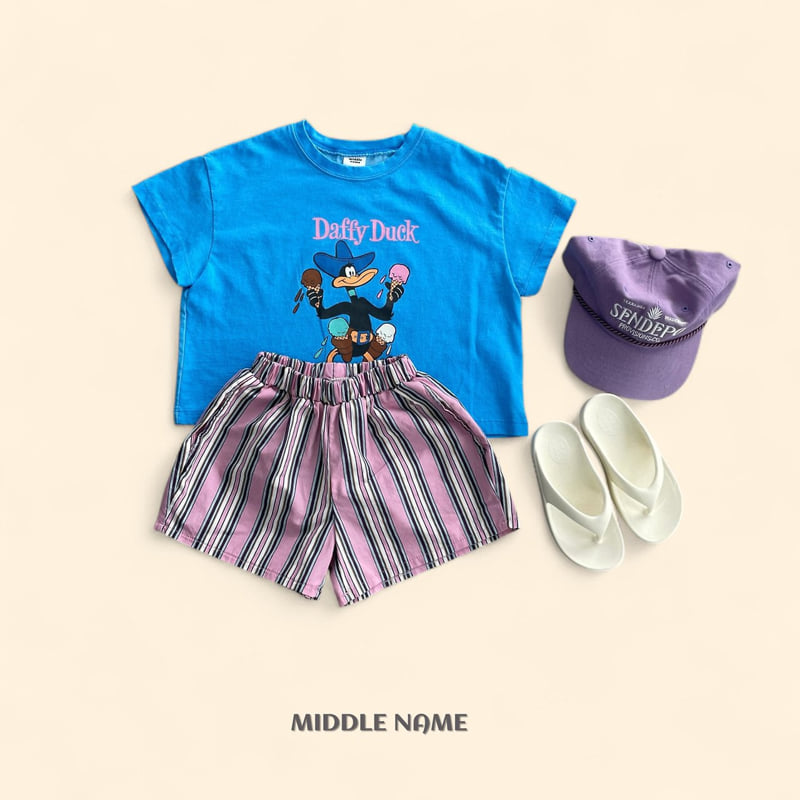 Middle Name - Korean Children Fashion - #kidsshorts - Trunk Stripe Pants - 9