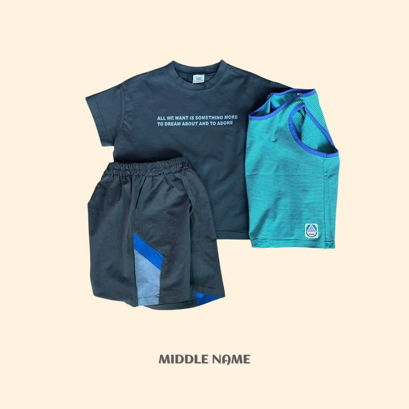 Middle Name - Korean Children Fashion - #kidsshorts - Lettering Tee - 8