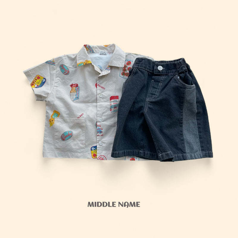 Middle Name - Korean Children Fashion - #kidsshorts - Summer Print Shirt - 5