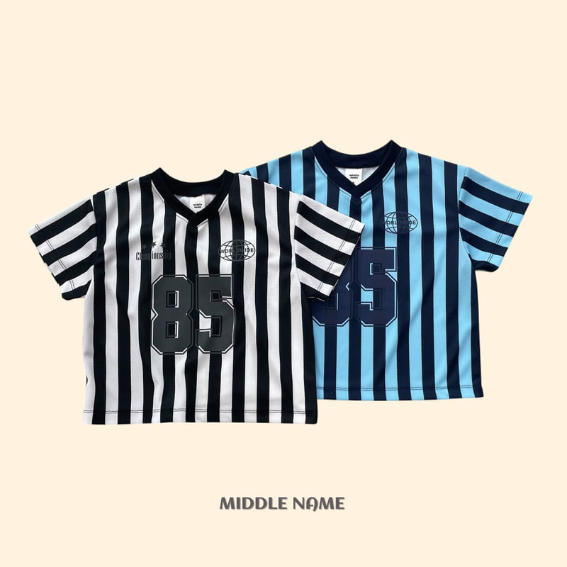 Middle Name - Korean Children Fashion - #kidsshorts - Mesh Soccer Tee