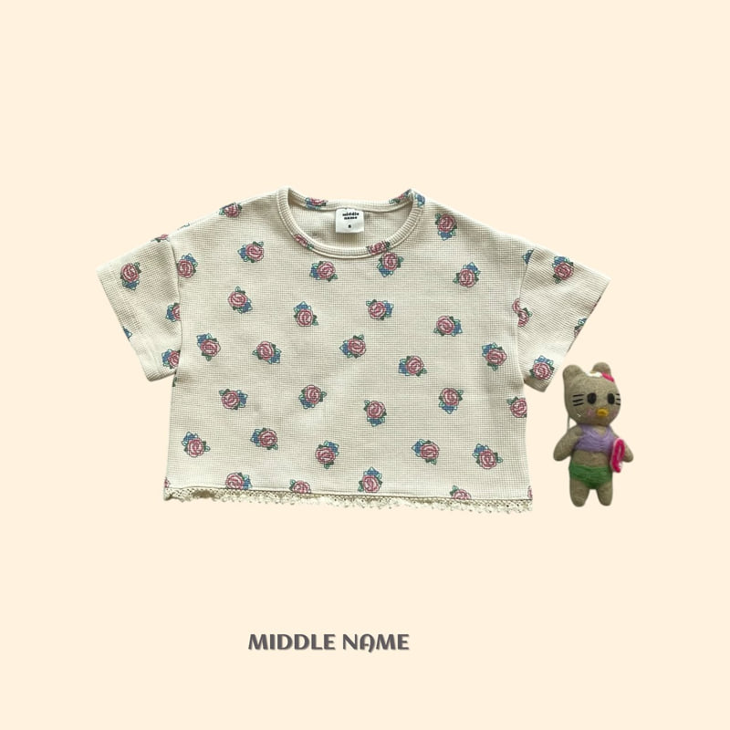 Middle Name - Korean Children Fashion - #kidsshorts - Vintage Waffle Tee - 3