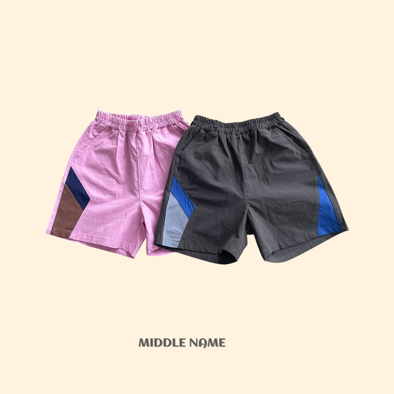 Middle Name - Korean Children Fashion - #kidsshorts - Color Block Pants