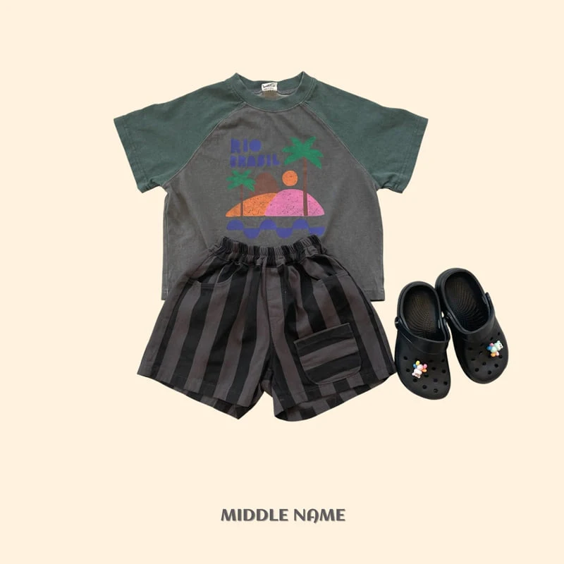 Middle Name - Korean Children Fashion - #kidsstore - Pigment Palm Tree Tee - 9