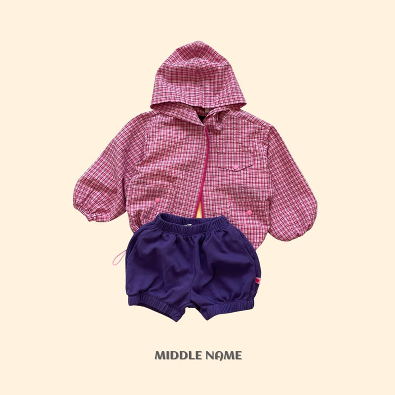 Middle Name - Korean Children Fashion - #kidsstore - Summer Check Windbreaker - 8