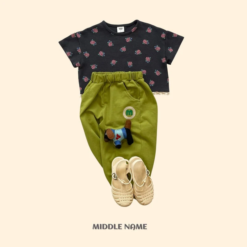 Middle Name - Korean Children Fashion - #kidsshorts - Vintage Waffle Tee - 4