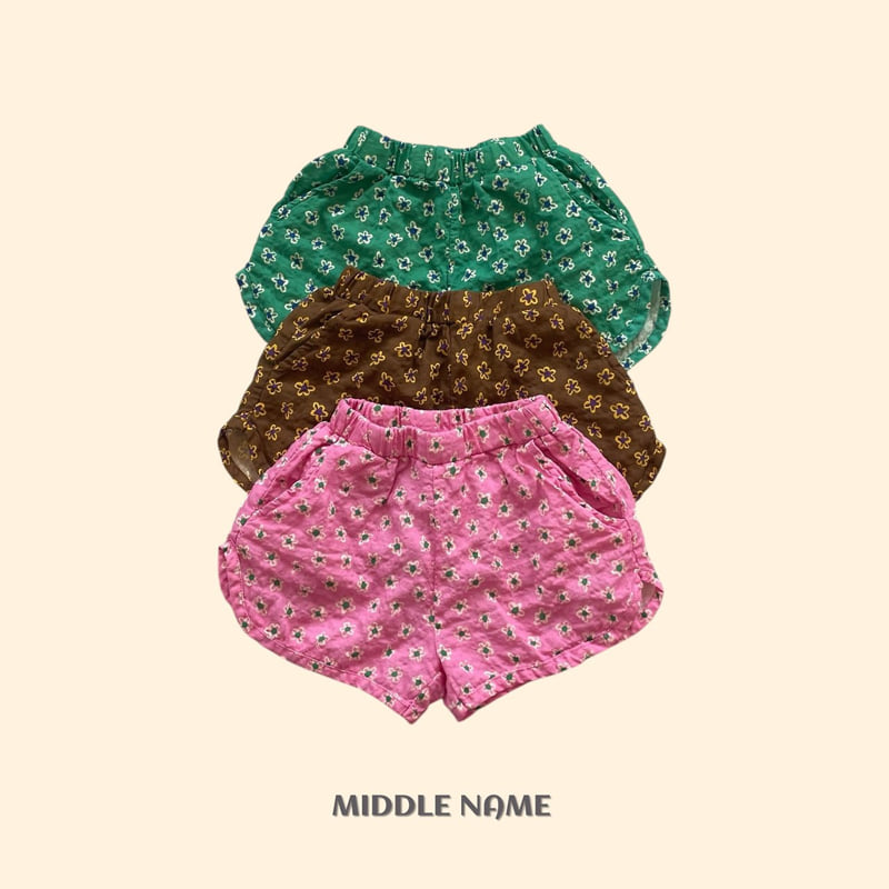 Middle Name - Korean Children Fashion - #kidsstore - Vintage Flower Print Pants