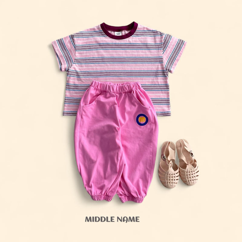 Middle Name - Korean Children Fashion - #kidzfashiontrend - M Color Jogger Pants - 11