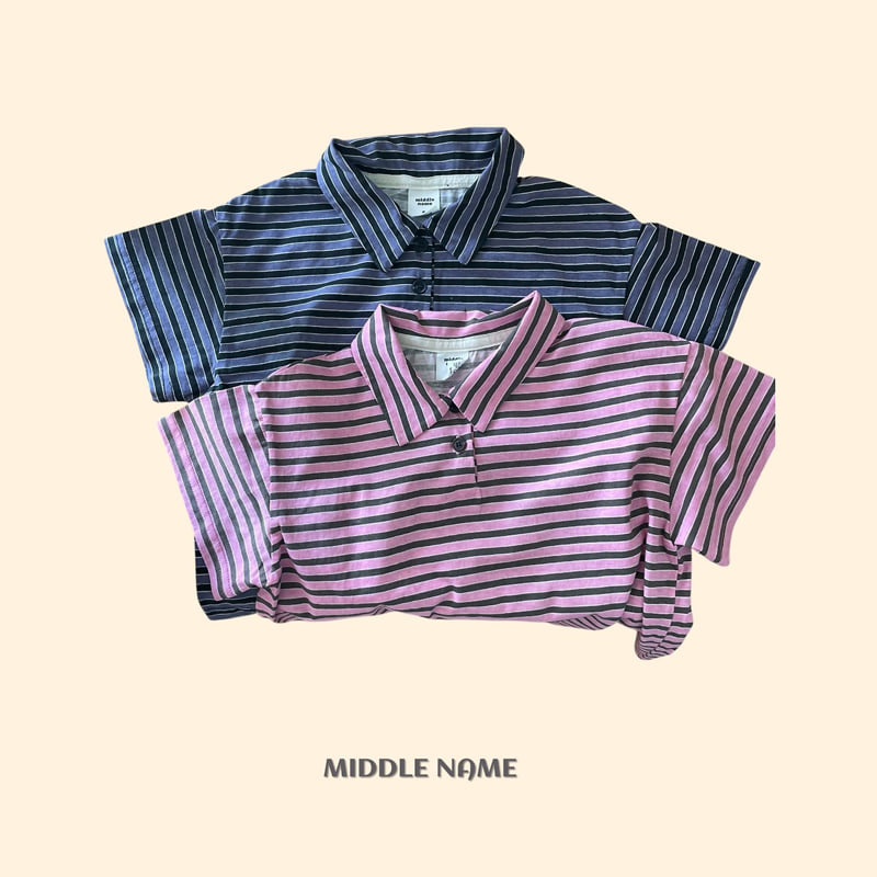 Middle Name - Korean Children Fashion - #littlefashionista - Patch Collar Tee - 2