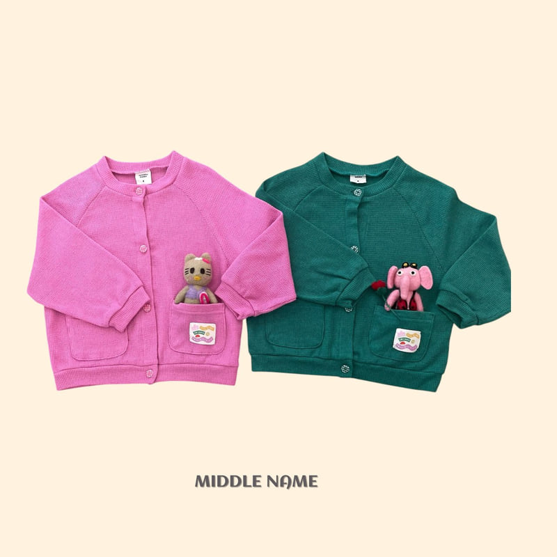 Middle Name - Korean Children Fashion - #littlefashionista - Summer Patch Cardigan